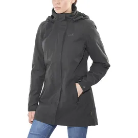 Jack Wolfskin Madison Avenue Coat Mantel, Grau (phantom), S