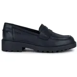 GEOX J Casey Girl C Moccasin, Black, 30 EU