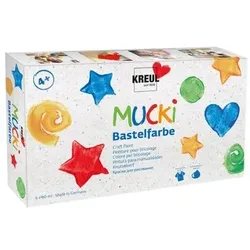 C.KREUL 24160 MUCKI Bastelfarbe 6er Set 80 ml