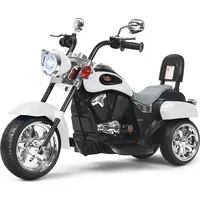 Costway 6V Elektro Motorrad mit verstellbaren Scheinwerfer, Dreirad Elektromotorrad