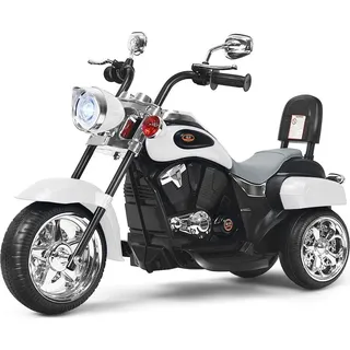 Costway Elektromotorrad 6V Dreirad weiß