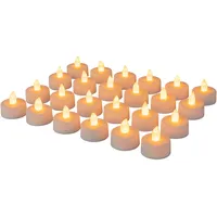 casativo-lighting LED-Teelichter 3,7 cm 24 St. weiß