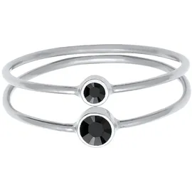 Elli Ring 925 Sterling Silber Ring Set in Silber | Gr.: 58