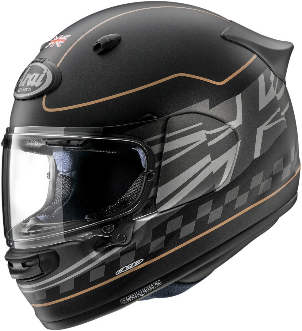 Arai Quantic Dark Citizen Helm, zwart, S Voorman