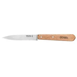 2 OPINEL Kochmesser No. 102 silber, braun glatt, Klinge: 9,6 cm