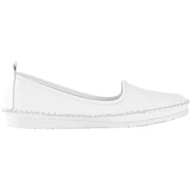 Andrea Conti Slipper Ballerinas Mokassins, Größe:39 EU, Farbe:Weiß