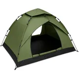 ARATERVIO Pop-up-Zelt für 2–3 Personen, wasserdichtes Kuppelzelt mit UV-Schutz, leichtes Campingzelt mit Tragetasche, Kuppelzelt für Wandern, Outdoor & Backpacking (Grün)
