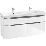 Villeroy & Boch Waschtischunterschrank 4 Auszüge 128,7 x 59 x 44,9 cm Weiß