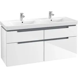 Villeroy & Boch Waschtischunterschrank 4 Auszüge 128,7 x 59 x 44,9 cm Weiß