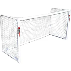 Fußballtor 2,4 x 1,8 mit Ball Größe 4 weiß No Size