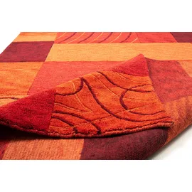 THEKO Wollteppich ¦ rot ¦ Wolle ¦ Maße (cm): B: 300 H: 1,2