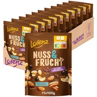 Lorenz Snack World Nuss & Frucht mit Schoko-Espressobohnen, 11er Pack (11 x 100 g)