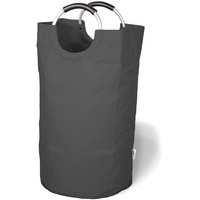WEM Bag Premium Wäschesammler - Hochwertiger Faltbarer Wäschekorb mit Griffe wasserdichte Aufbewahrungsbox Geeignet als Wäschesortierer und Haushaltstasche für die Ganze Familie, Anthrazit, 82L