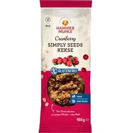 Hammermühle Simply Seeds Kekse Cranberry 150 g
