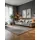 ELLE Decoration Design Teppich Dolomite - Moderner Wohnzimmerteppich, Kurzflor, Gestreiftes Muster, Weich, Glamourös, Glanz-Effekt für Wohnzimmer, Schlafzimmer, Flur - Creme Grau, 160x235cm
