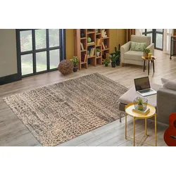 Teppich KAYOOM "Davis 325", beige, B:80cm H:12mm L:150cm, Polyester, Teppiche, edles Design, pflegeleicht, neutrale Farben