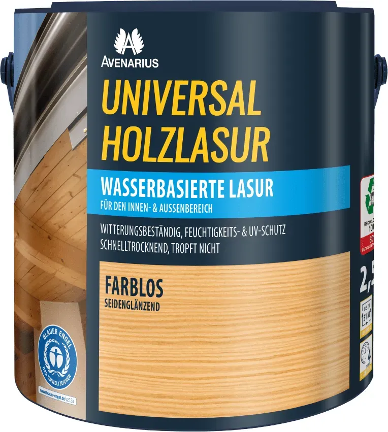 AVENARIUS Universal Holzlasur - farblos - 2,5ltr