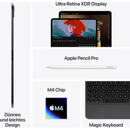 Apple iPad Pro 13" (7. Generation 2024) 2 TB Wi-Fi Nanotexturglas space schwarz