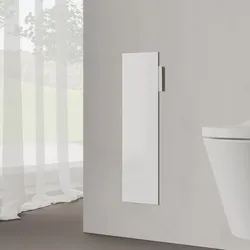 Kronenbach Cube Design WC-Modul 60 cm - Unterputz, Glasfront, Anschlag links, Accessoires, weiß matt