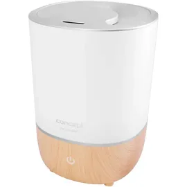 Concept Hausgeräte ZV1200 Perfect Air Luftbefeuchter Aromatherapie Diffusor 4 Liter 3 Stufen der Dampfintensität Geeignet für Räume bis 30 m2 (Weiß)