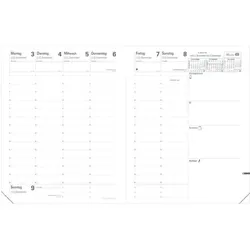 Buchkalender Pre 777 21x27cm Club schwarz 2025