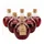 Relaxdays Glasflaschen mit Korken 6er Set 260 ml Transparent/Hellbraun