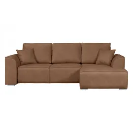 OTTO home Ecksofa OTTO HOME "BEATRICE optionale Schlafsofa mit Bettkasten, B/T/H: 265/170/86 cm", gelb (curry), B:265cm H:86cm T:170cm, 100% Polyester, Sofas, Ecksofa, L-Form, wahlweise auch mit Bettfunktion und Bettkasten