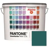 ALPINA Wandfarbe »Pantone«, Wandfarbe »Pantone«, Innenfarbe Deep Lake 2,5 Liter matt - blau