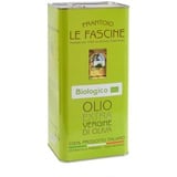 Le Fascine 100% italienisches Bio-Pugliese Provençal Natives Olivenöl Extra Hergestellt aus provenzalischer Einzelsorte (Peranzane) (5 Liter Dose)