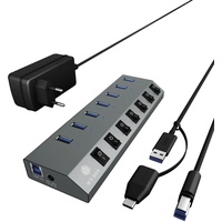 RaidSonic Icy Box IB-HUB1701-C3 USB-Hub, 7x USB-A 3.0, USB-B
