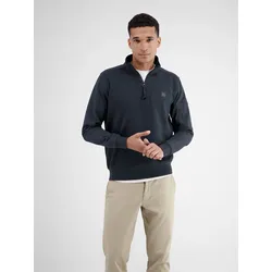 Herren Sweatshirt mit Troyerkragen - Classic Navy - S