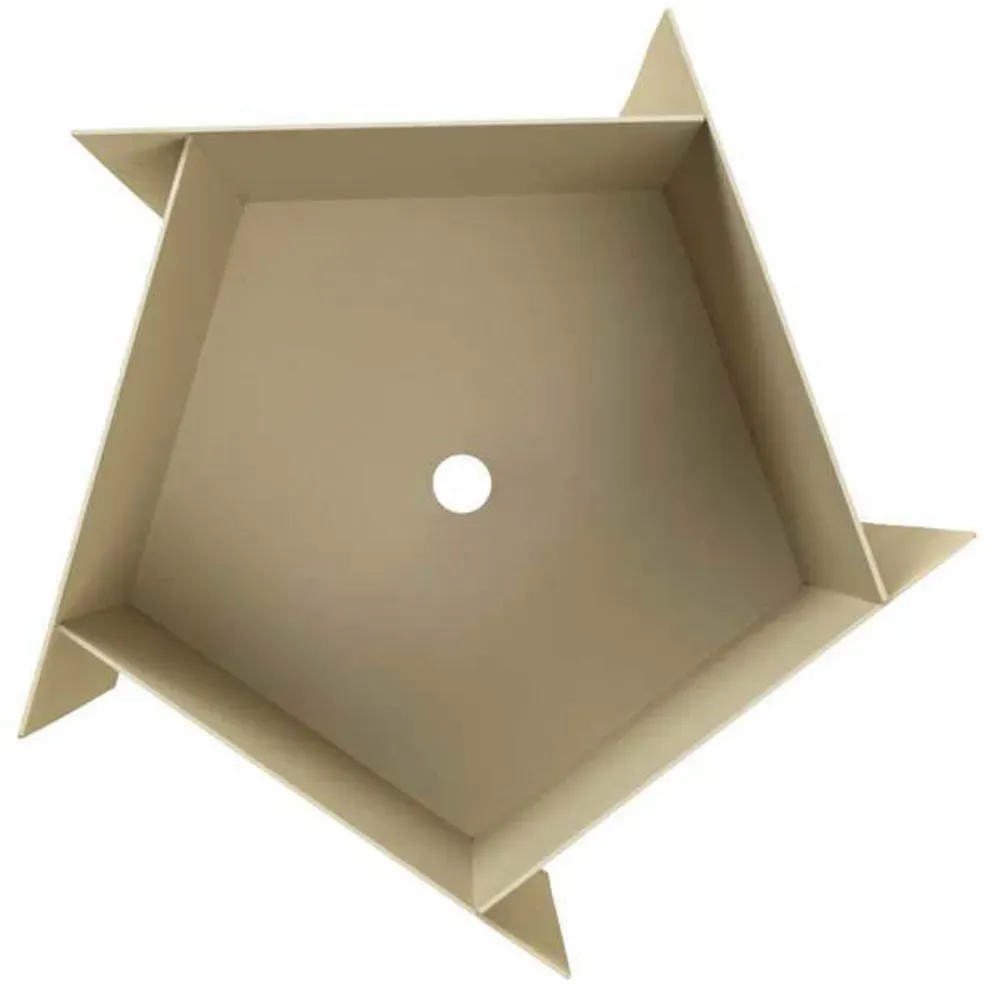 Pflanzenkasten ferm LIVING, Beige, für Wohnzimmer, Metall - 27.5 - 49
