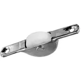 Laufrolle Nylon Stahl Gleitrolle Möbelrolle Lagerrolle Schiebetür Laufschiene (55mm flach Nylon)