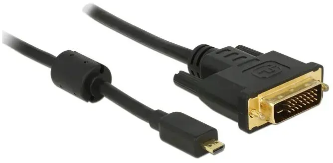 DeLOCK 83585 Videokabel-Adapter 1 m Micro-HDMI DVI-D Schwarz
