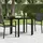 vidaXL Gartentisch 80 x 80 x 74 cm Schwarz