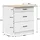 Akord Unterschrank OLIWIA 80 x 46 x 85 cm Weiß