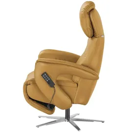 Hukla Relaxsessel Pierre Leder 75 x 126 x 177 cm Gelb elektrisch
