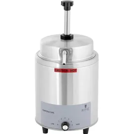 Royal Catering Saucenspender mit Heizfunktion 4,5 l 550 W, - Silber