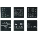 r√§der design Räder 6er Set Untersetzer Glasuntersetzer mit Silikonfüßen Design