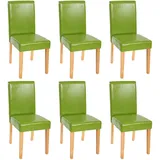 MCW Esszimmerstuhl Littau Kunstleder grün 6er Set