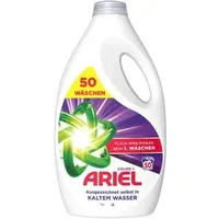 Ariel Waschmittel Color+, Colorwaschmittel, Gel, Fleck-Weg-Power, 2,25 Liter, Waschladungen 50