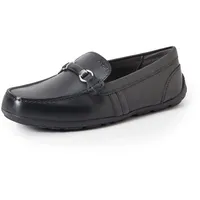 Geox Herren J New Fast Boy C Mokassins, Schwarz, 38 EU