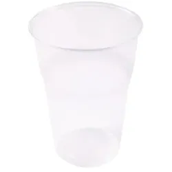 NATURESTAR Bio-Becher, transparent, kompostierbar, Biologisch abbaubarer Trinkbecher aus PLA, 1 Packung = 50 Stück