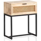 KADIMA DESIGN Nachtschrank 50 x 60 x 30 cm Braun