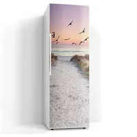 Deqori Magnetfolie für Kühlschrank 60x180 cm | Motiv Strandaufgang