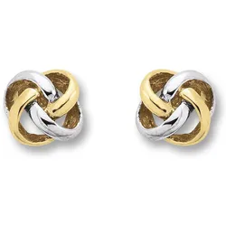 Paar Ohrhänger ONE ELEMENT "Knoten Ohrringe Ohrstecker aus 333 Gelbgold", gold, Ohrringe, Damen, Damen, Gelbgold 333, Damen Gold Schmuck Knoten