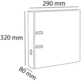 Exacompta 53986SE 10er Pack Premium Recycling-Ordner Prem ́Touch Forever. breit DIN A4 Elfenbein