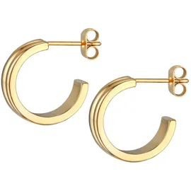 Elli Creolen goldfarben 375 Ohrstecker