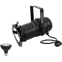 Eurolite Set PAR-30 Spot sw + PAR-30 230V COB 12W E-27 LED 1800-3000K dim2warm | PAR-30-Gehäuse mit E-27 Sockel inklusive PAR-30 LED-Lampe mit modernder Dim-to-Warm-Funktion