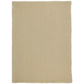 Meyco Baby Mini Knots Teddy 75x100 cm) Minikrippendecke - sand - One Size